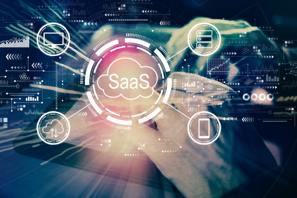 SaaS（Software as a Service）企業と書かれた画像